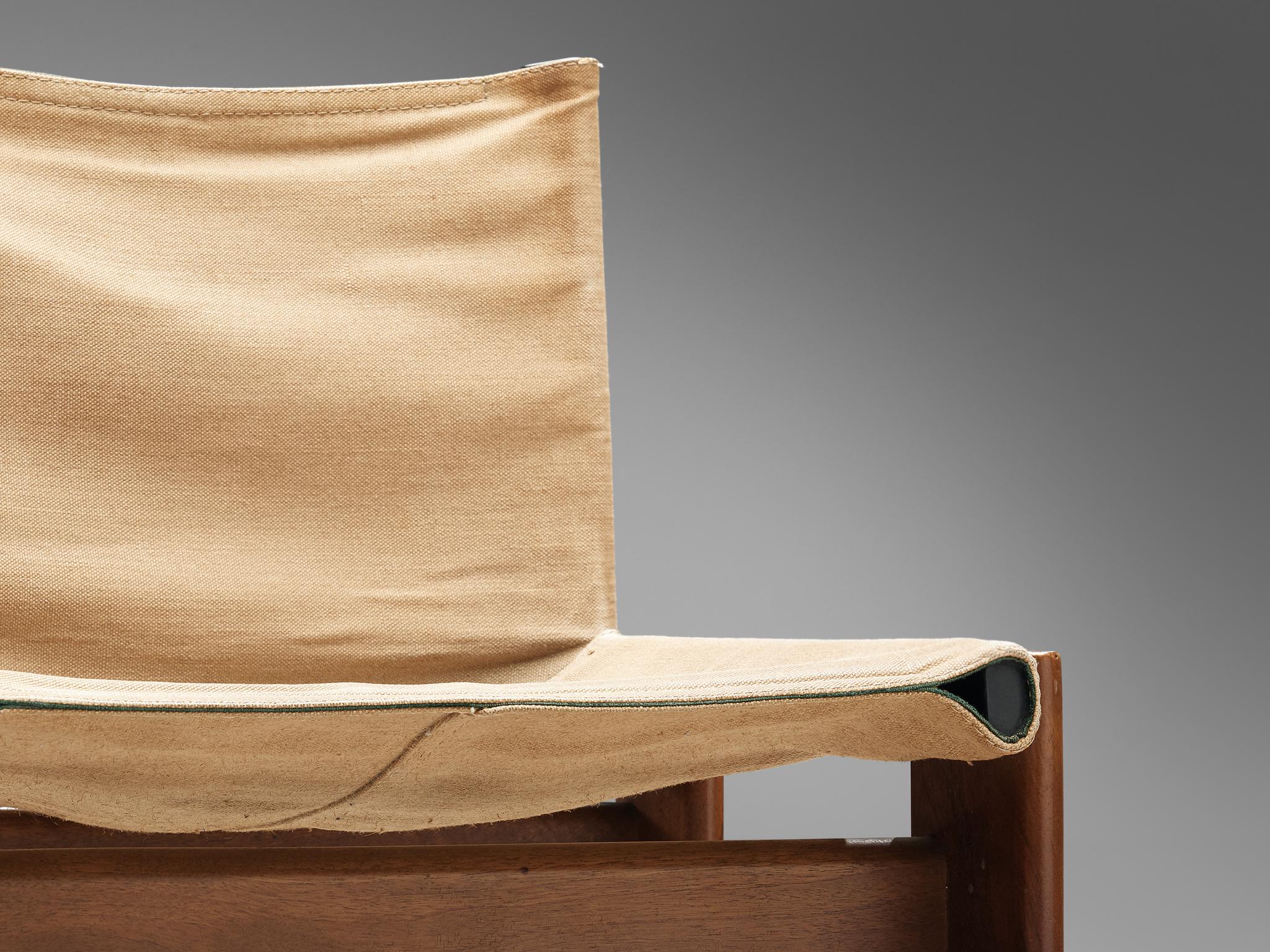 Monk Chair in Canvas by Afra & Tobia Scarpa for Molteni 2