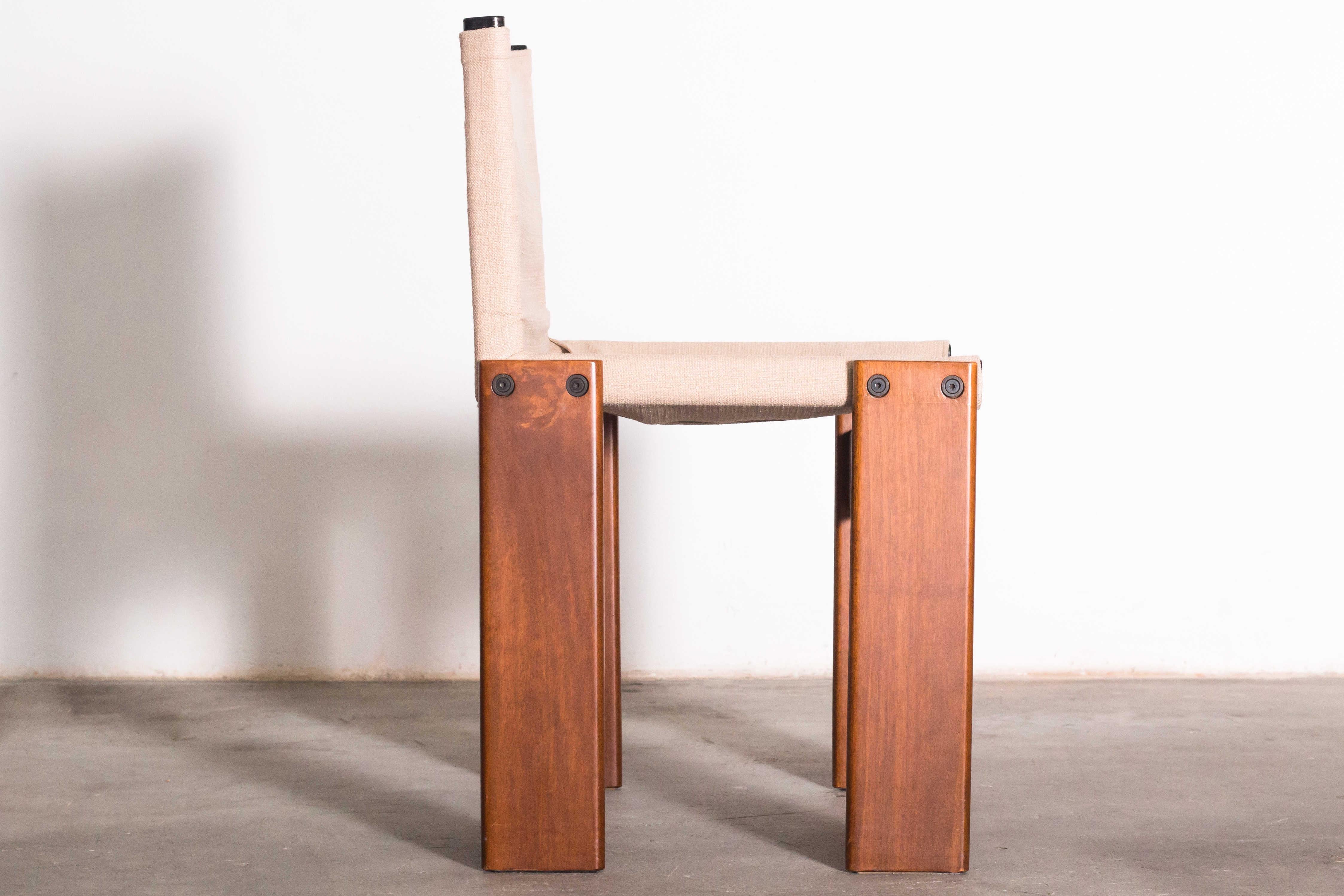 Other Monk Chairs by Afra & Tobia Scarpa, Raw Cloth