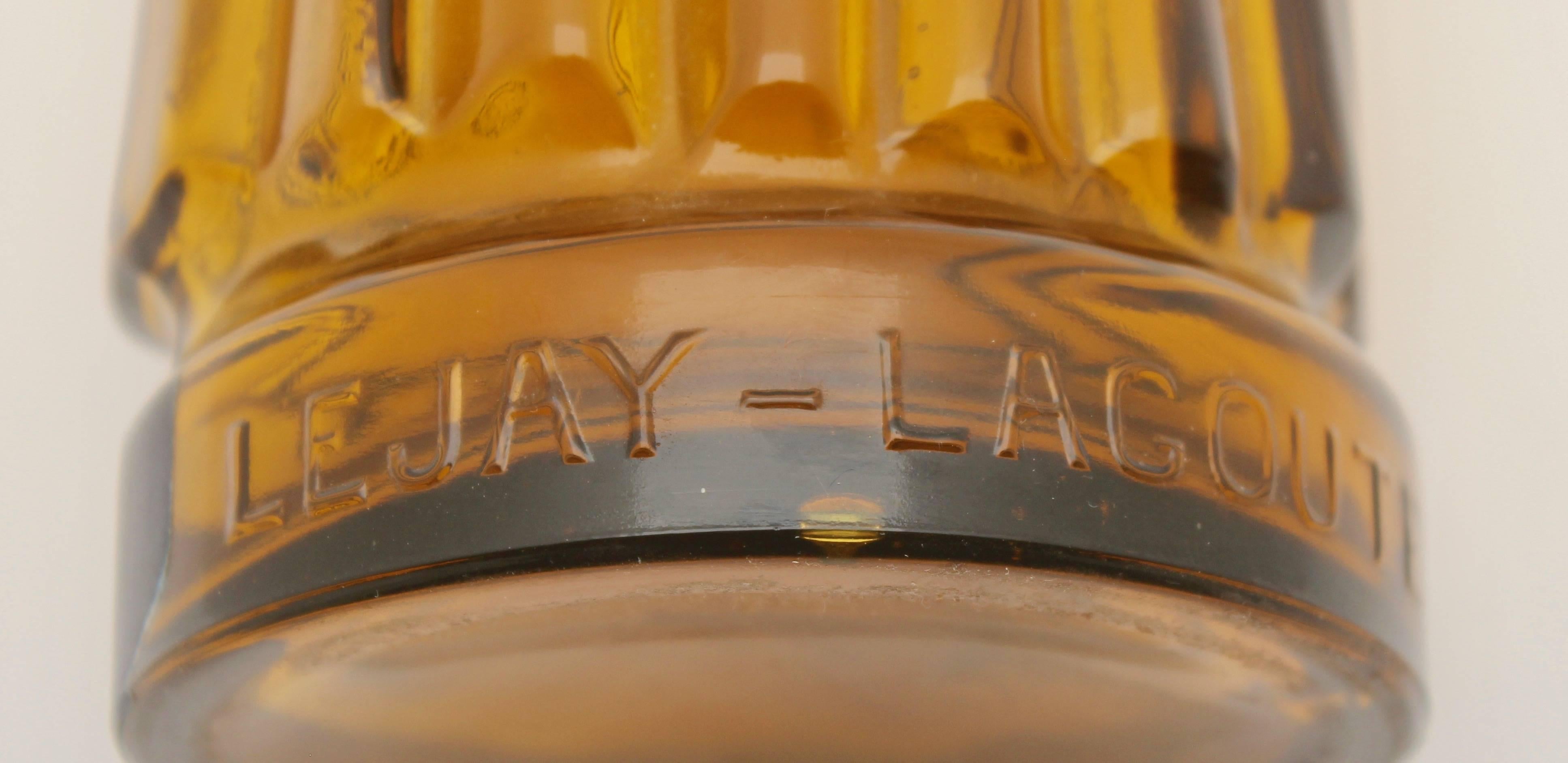 Glass Monk Decanter or Bottle; 'Le Moine Legendaire' by Lejay Lagoute 