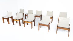 Monk Dining Chair by Afra & Tobia Scarpa for Molteni, 1970s - New Canvas