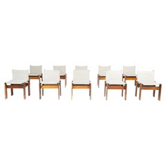 Monk Dining Chair by Afra & Tobia Scarpa for Molteni, 1970s - New Canvas
