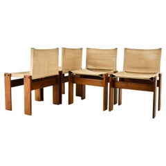 Monk Dining Chairs by Afra & Tobia Scarpa for Molteni, 1970s, set of 4