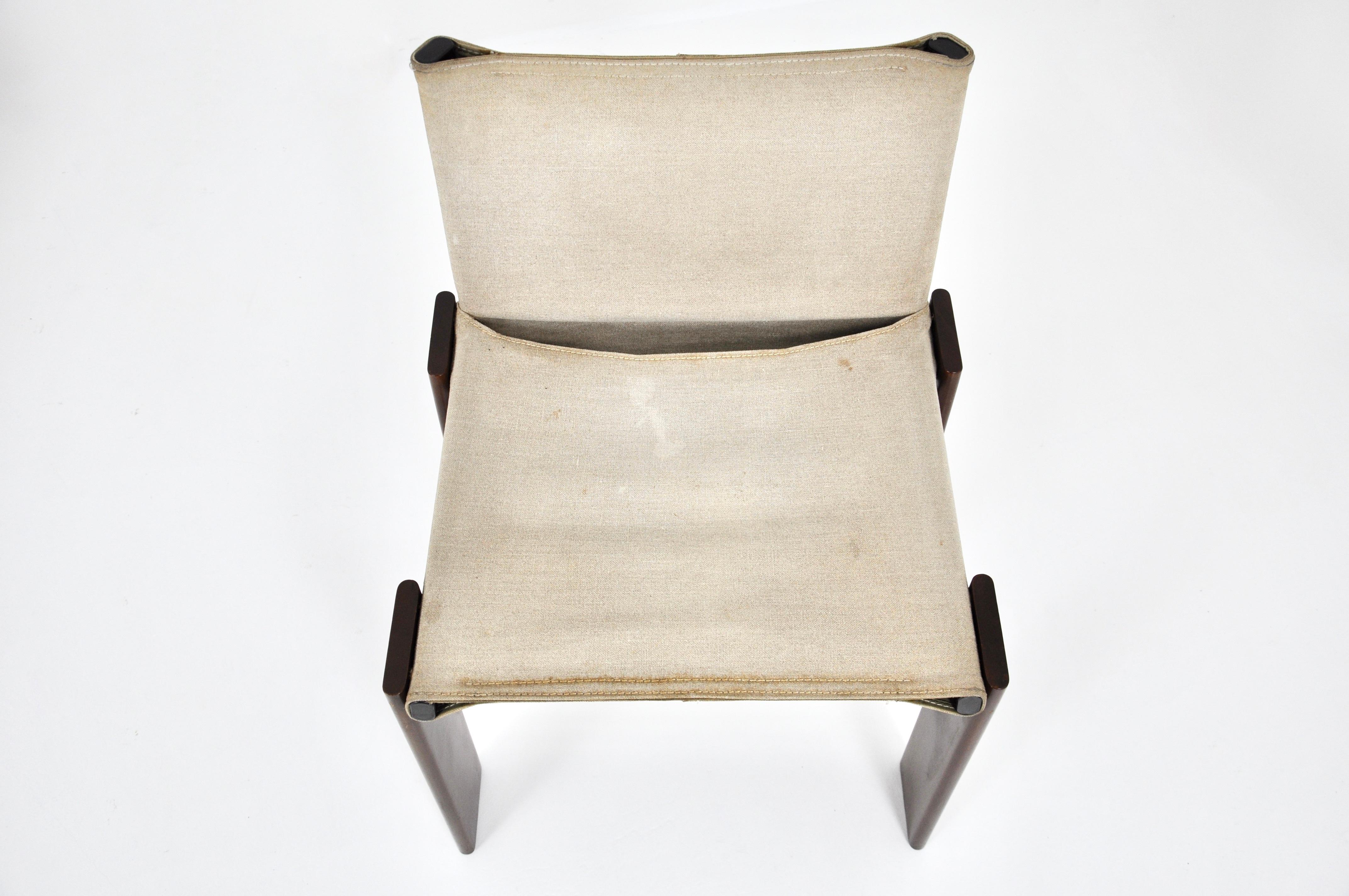 Monk Dining Chairs by Afra & Tobia Scarpa for Molteni, 1970s, set of 5 3
