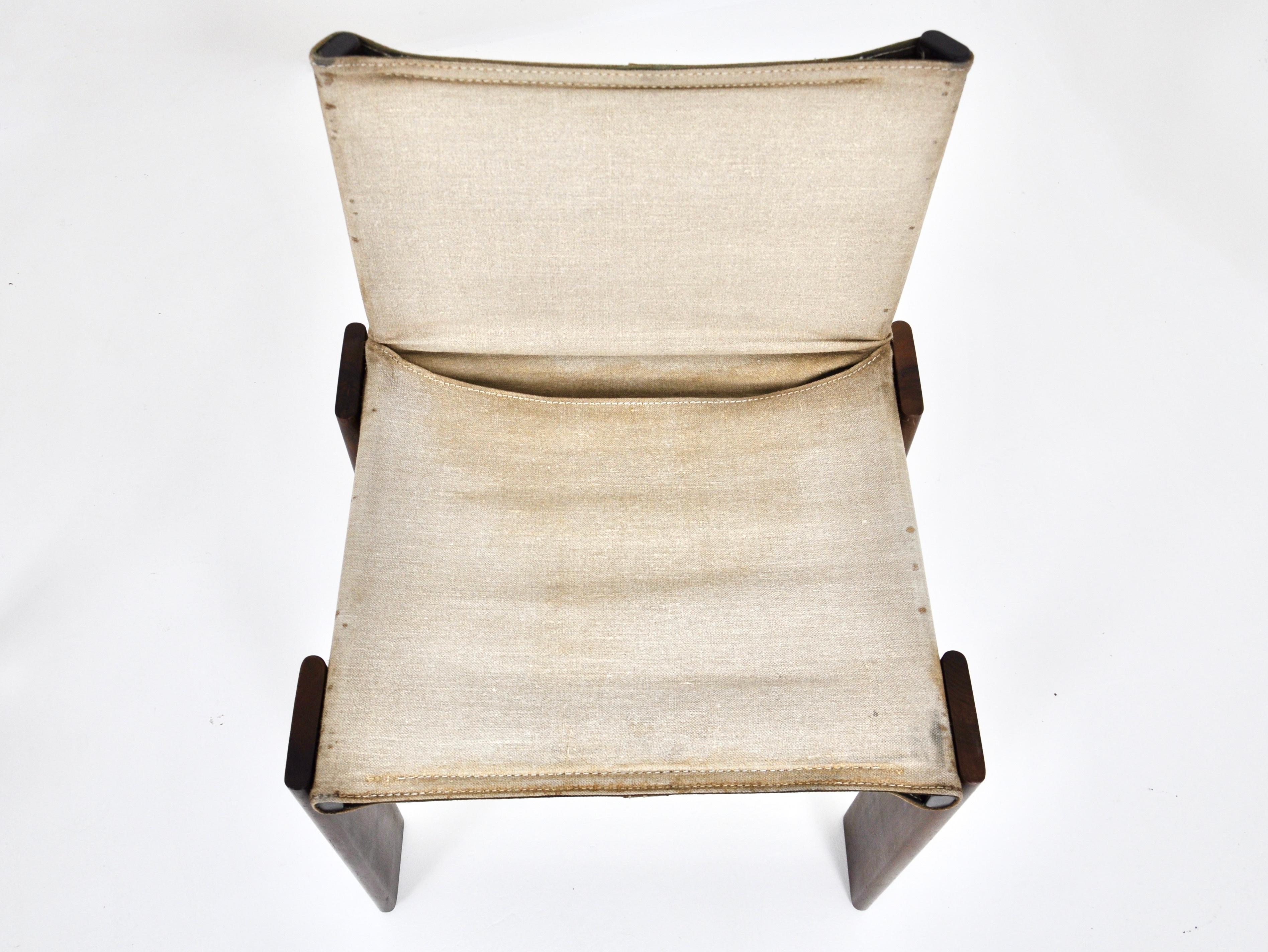 Monk Dining Chairs by Afra & Tobia Scarpa for Molteni, 1970s, set of 5 2