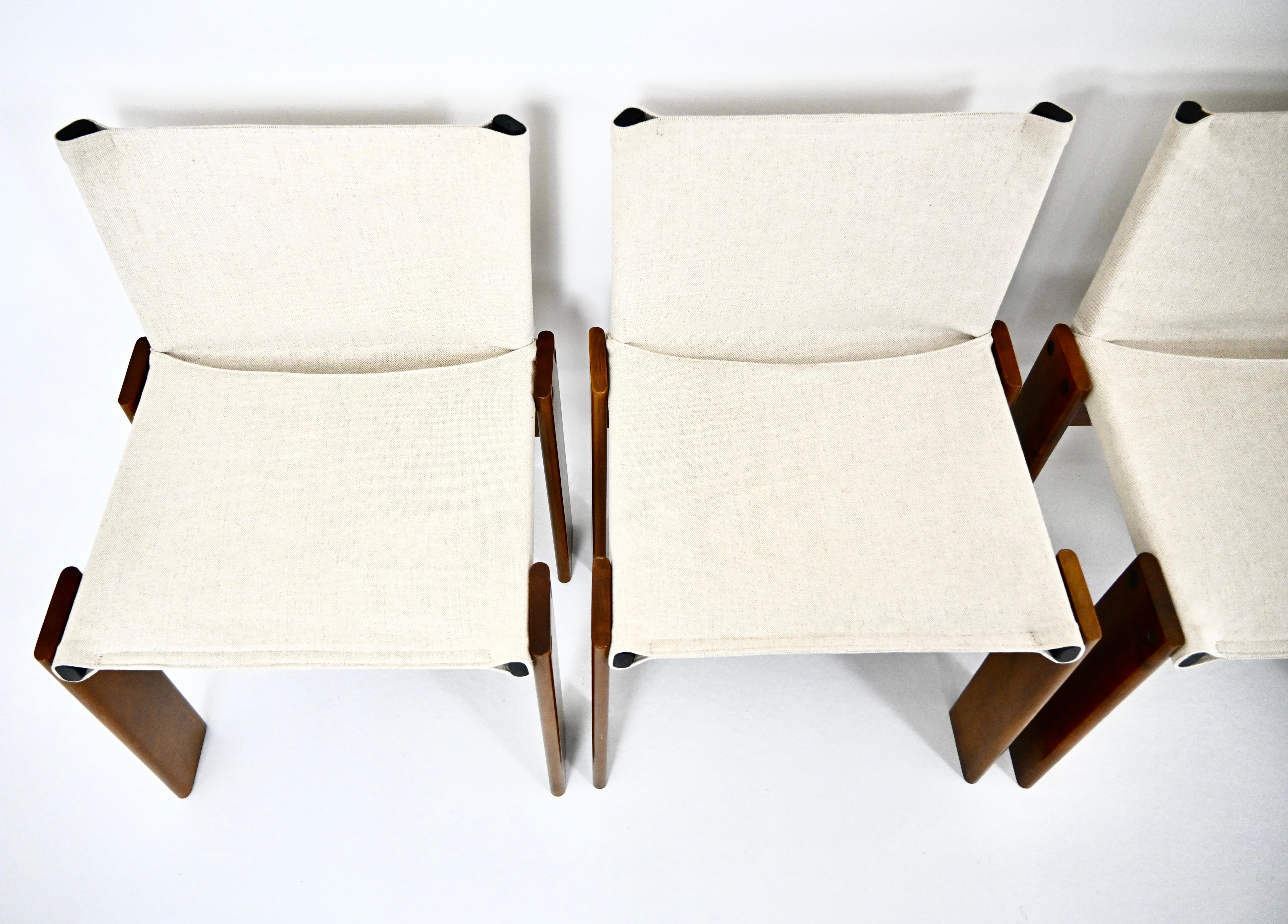 Sillas de comedor Monk de Afra & Tobia Scarpa para Molteni, años 70, juego de 6 en venta 4