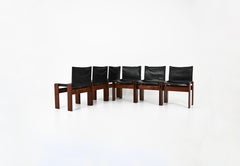 Monk Dining Chairs by Afra & Tobia Scarpa for Molteni, 1970s, Set of 6