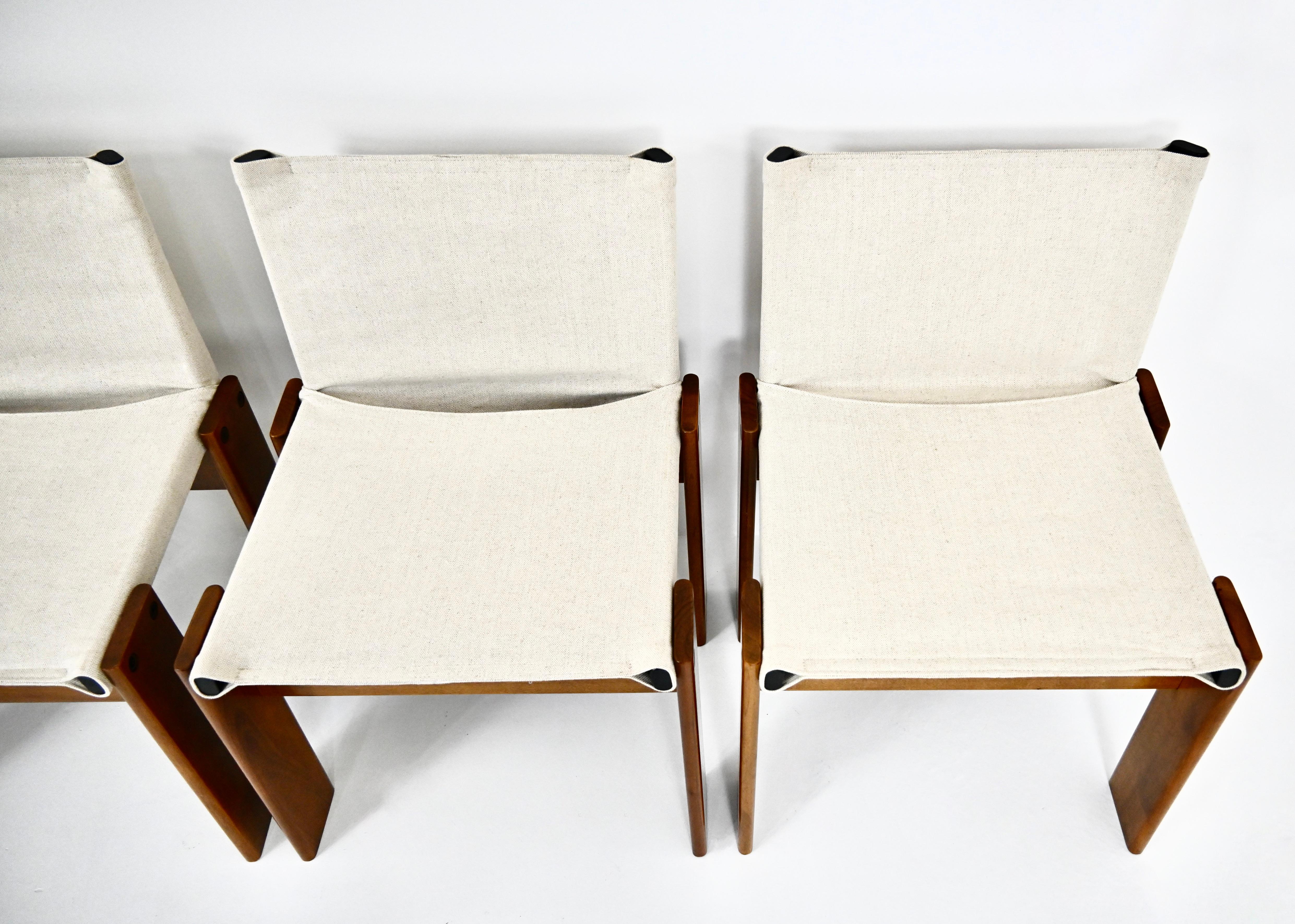 Sillas de comedor Monk de Afra & Tobia Scarpa para Molteni, años 70, juego de 6 en venta 2