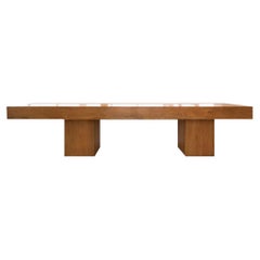 Monk Solid Antique Teak Dining Table by CEU Studio, REP by Tuleste Factory