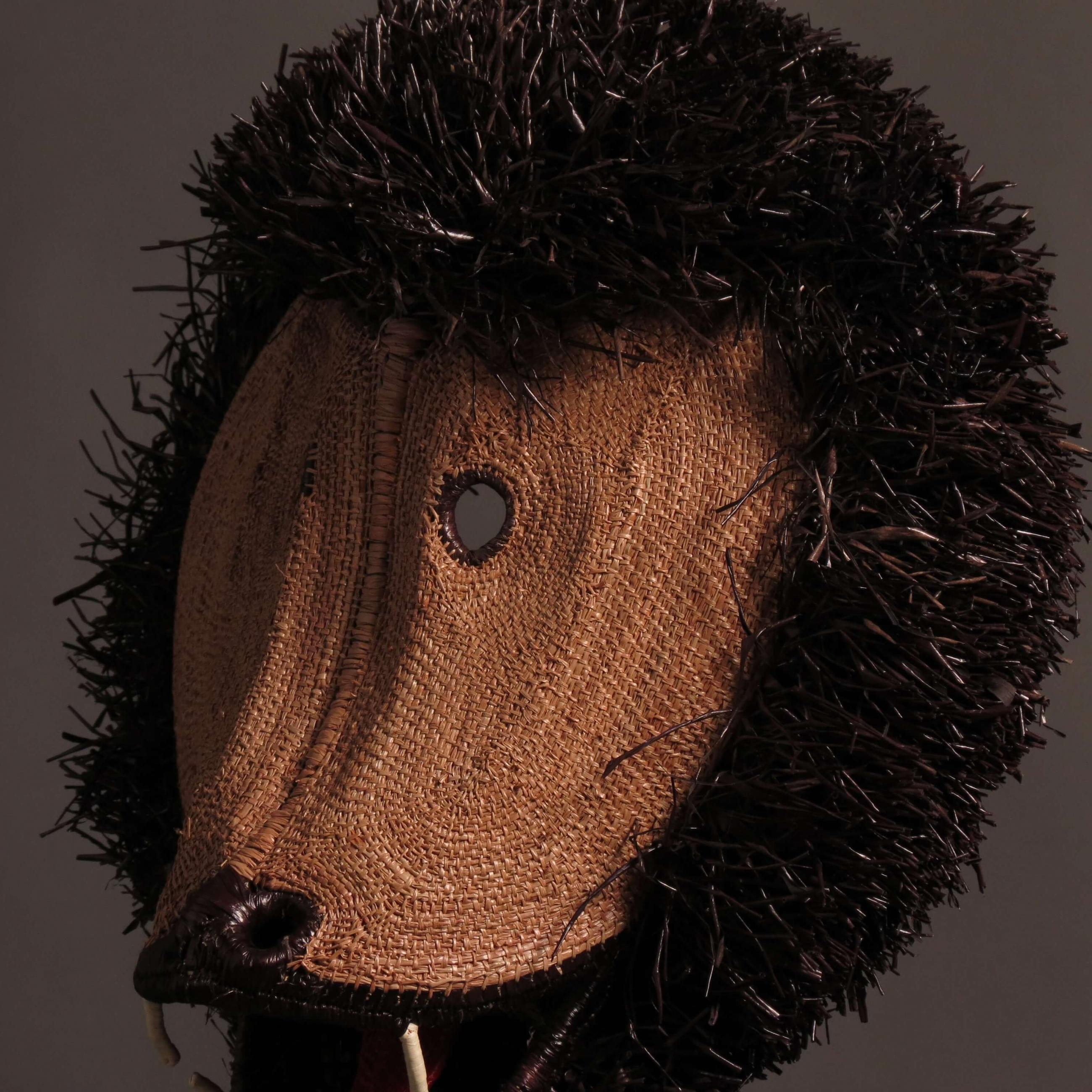 Primitive Monkey animal head from indigenous tribe For Sale