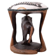 Monkey batonga stool, hand made in South Africa