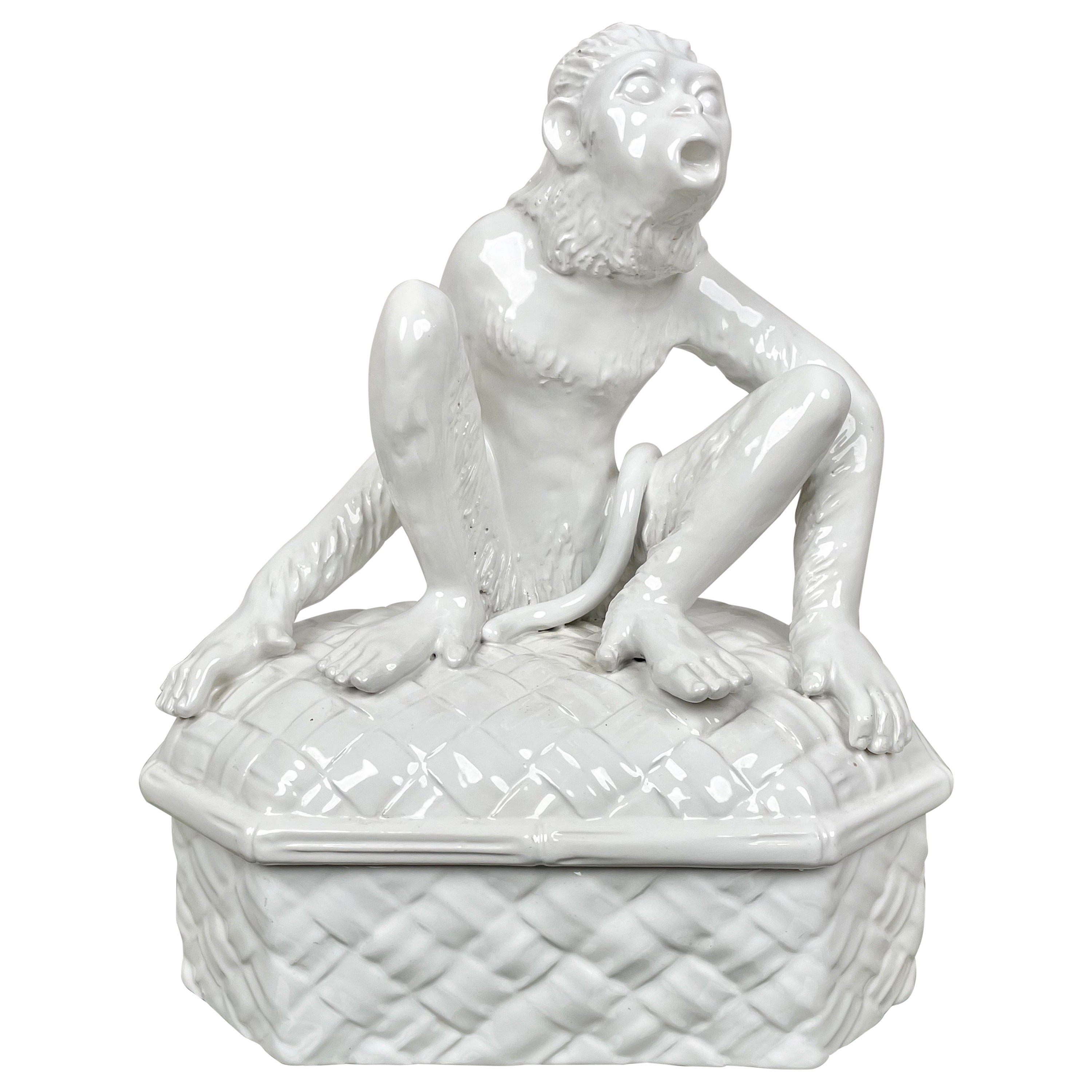 Scultura in ceramica a forma di scimmia di Vivai del Sud, Italia, anni '70