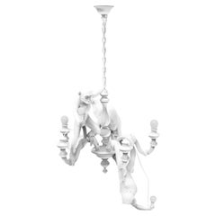 Monkey Chandelier White