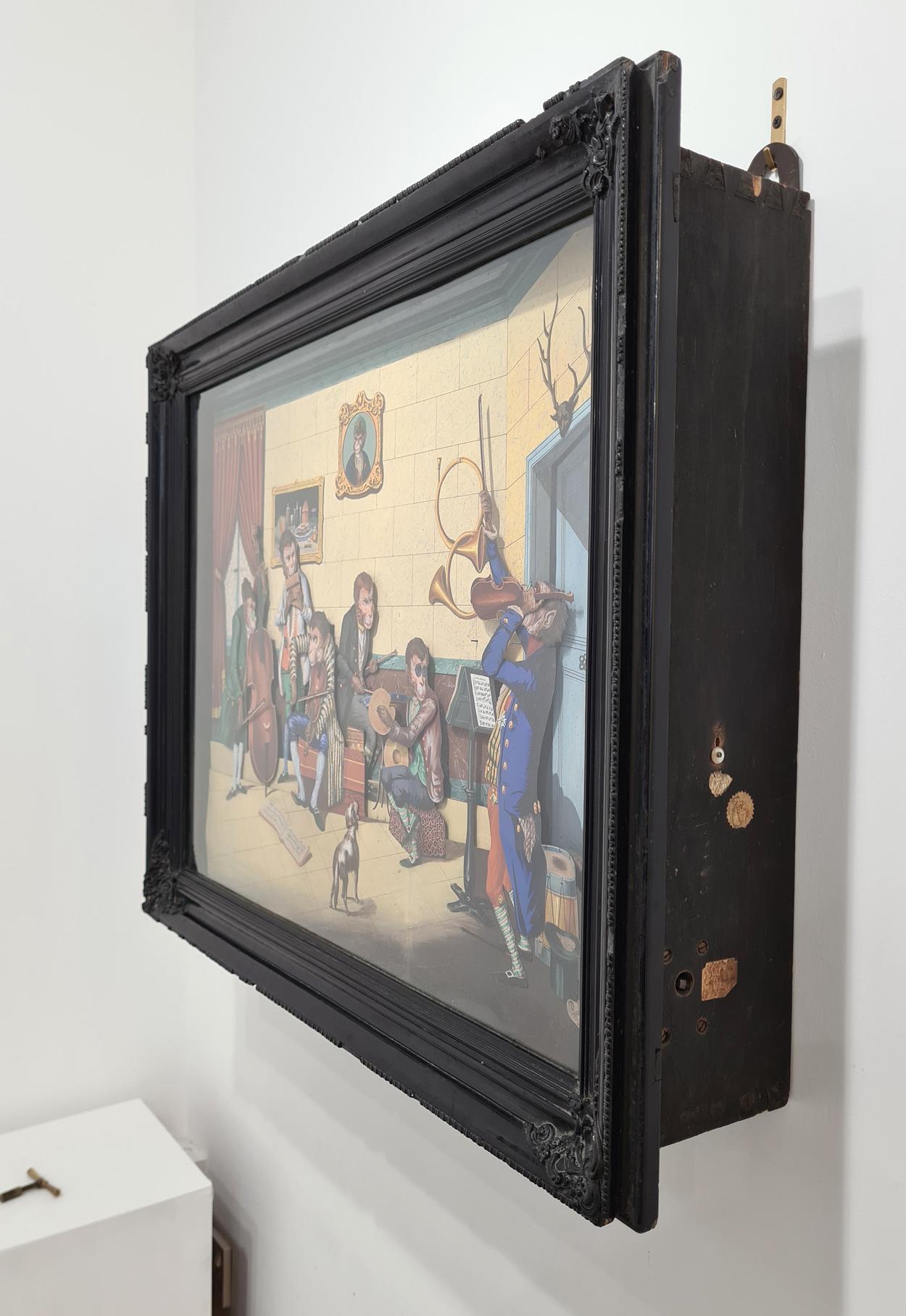 Monkey Orchestra Musical Automata Picture, Lecoultre & Riviere, France, c. 1865 For Sale 4