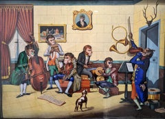 Lecoultre & Riviere Monkey Orchestra Musical Automata Picture, France, c. 1865