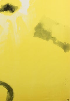 Monkey, Polish, Zoo, Poster, 1967, Vintage, Waldemar Swierzy, Yellow