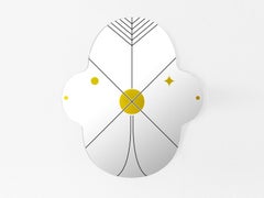 Monkey-Shaped Wall Mirror with Geometric Decals, Kong by BD Barcelona