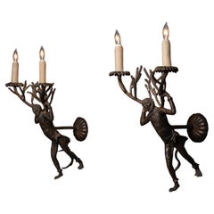 Monkey Wall Sconces, America, 1950