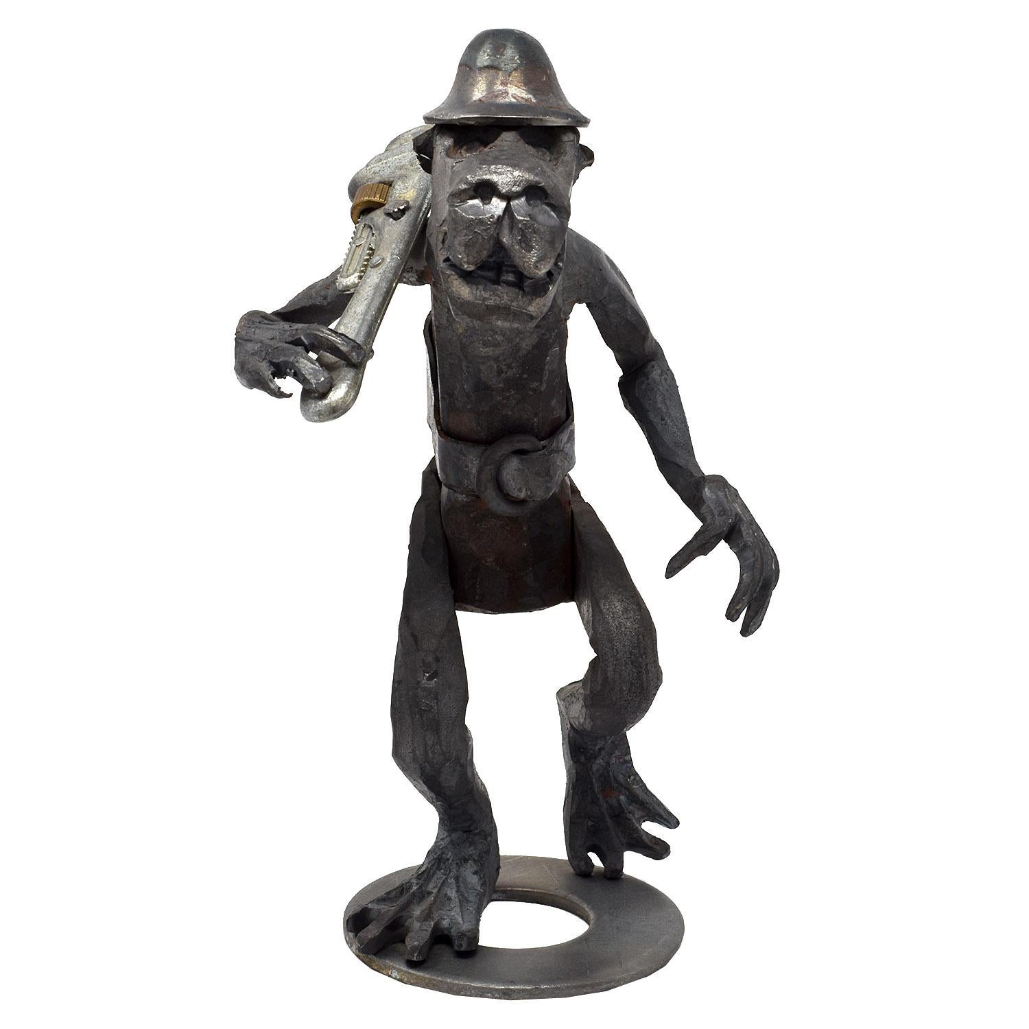 Forged steel

2016

Measures: 8 x 5 x 5 in. / 20 x 13 x 13 cm

Hand crafted by William Roan, the blacksmith famous for making the original Bay Bridge Troll. About this piece, he writes “Casually walks to its next assignment.”