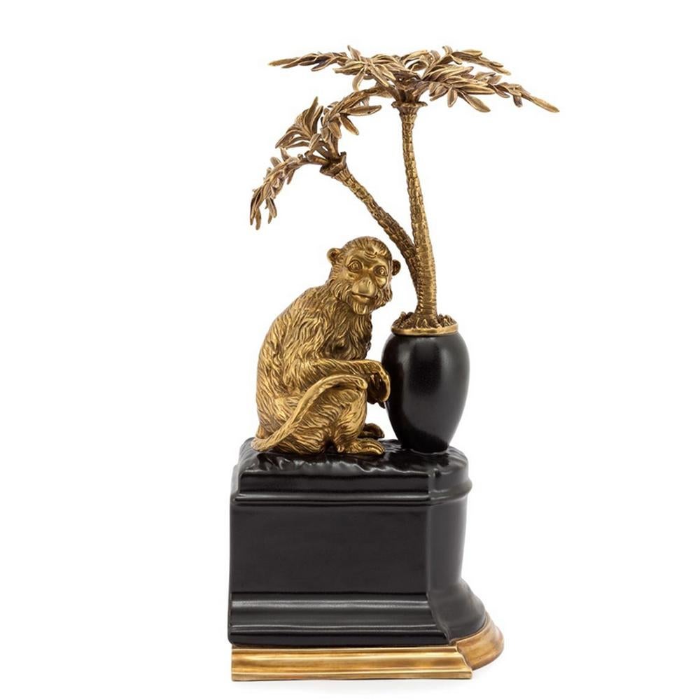 Italian Monkeys and Palms Set of 2 Bookends