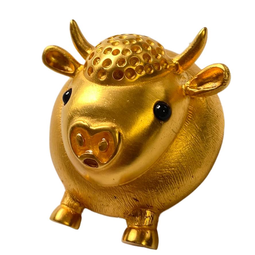 Art Deco Golden Taurus Bull from Monnaie de Paris - Paris Mint Museum - Limited Edition