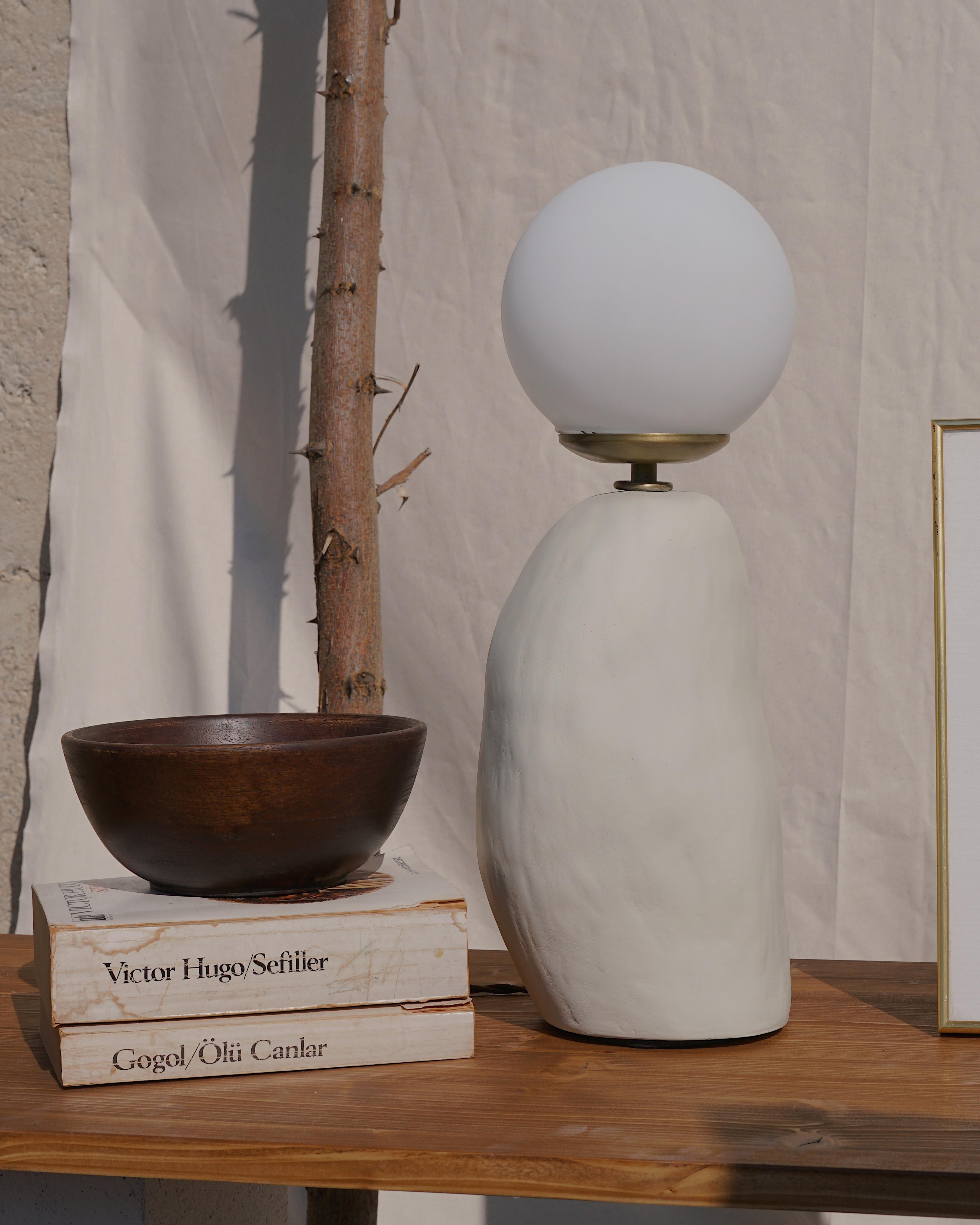 Post-Modern Mono Beige Table Lamp by Tuğçe Geyik For Sale