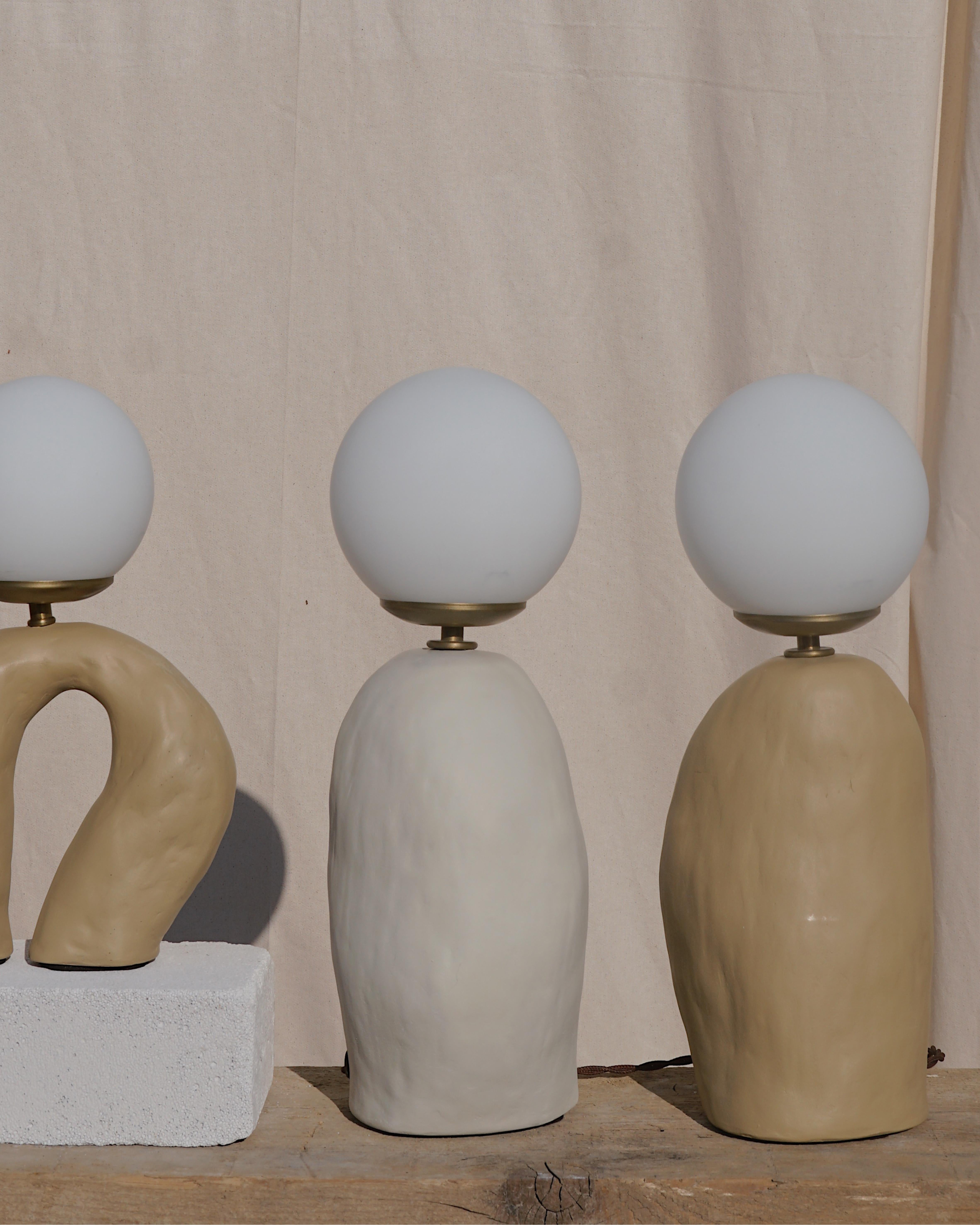 Other Mono Beige Table Lamp by Tuğçe Geyik For Sale