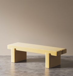 Mono Bench by Hermhaus, Brown Upholstered Oak, Mid-Century Modern