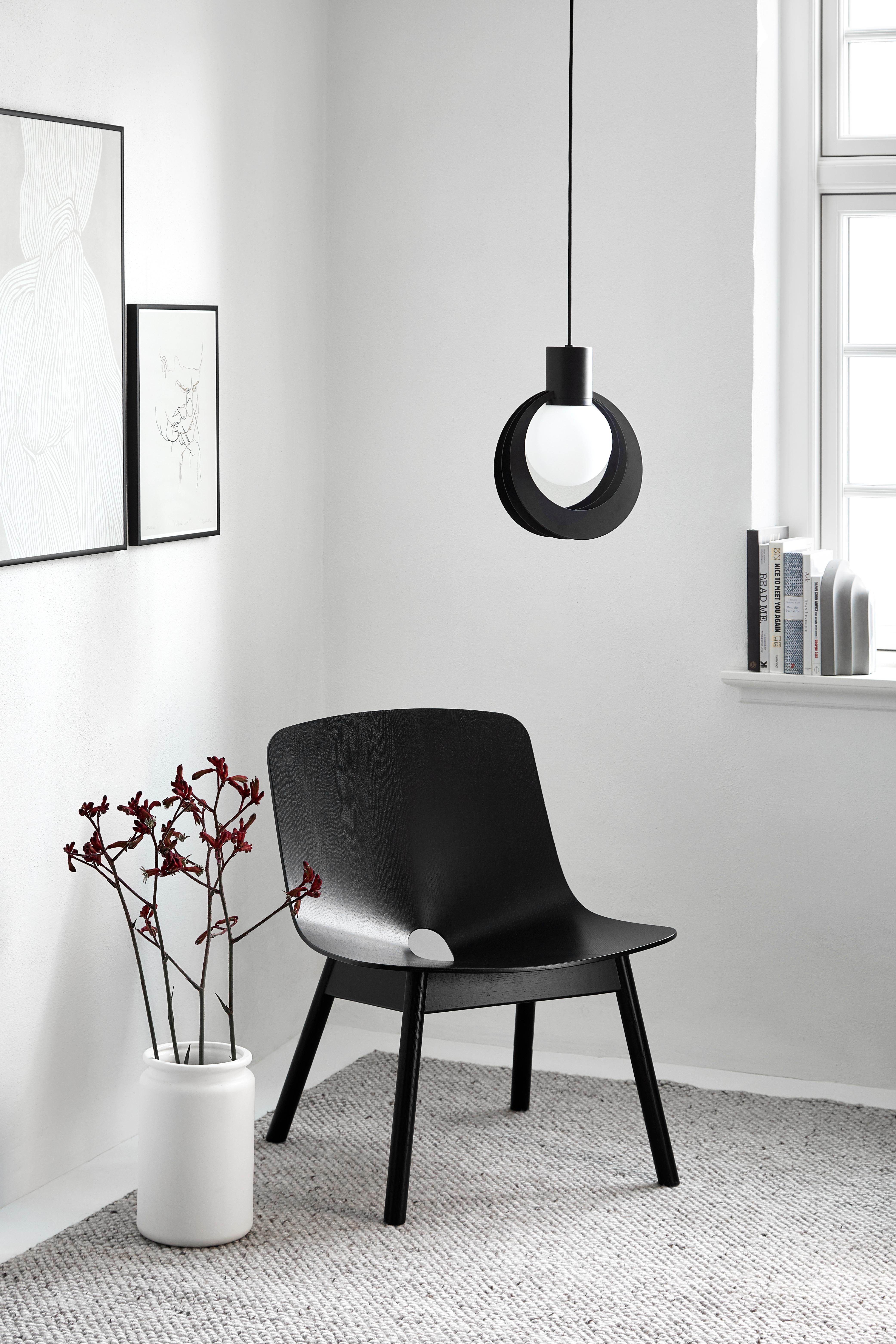 Contemporary Mono Black Oak Dining Chair by Kasper Nyman For Sale