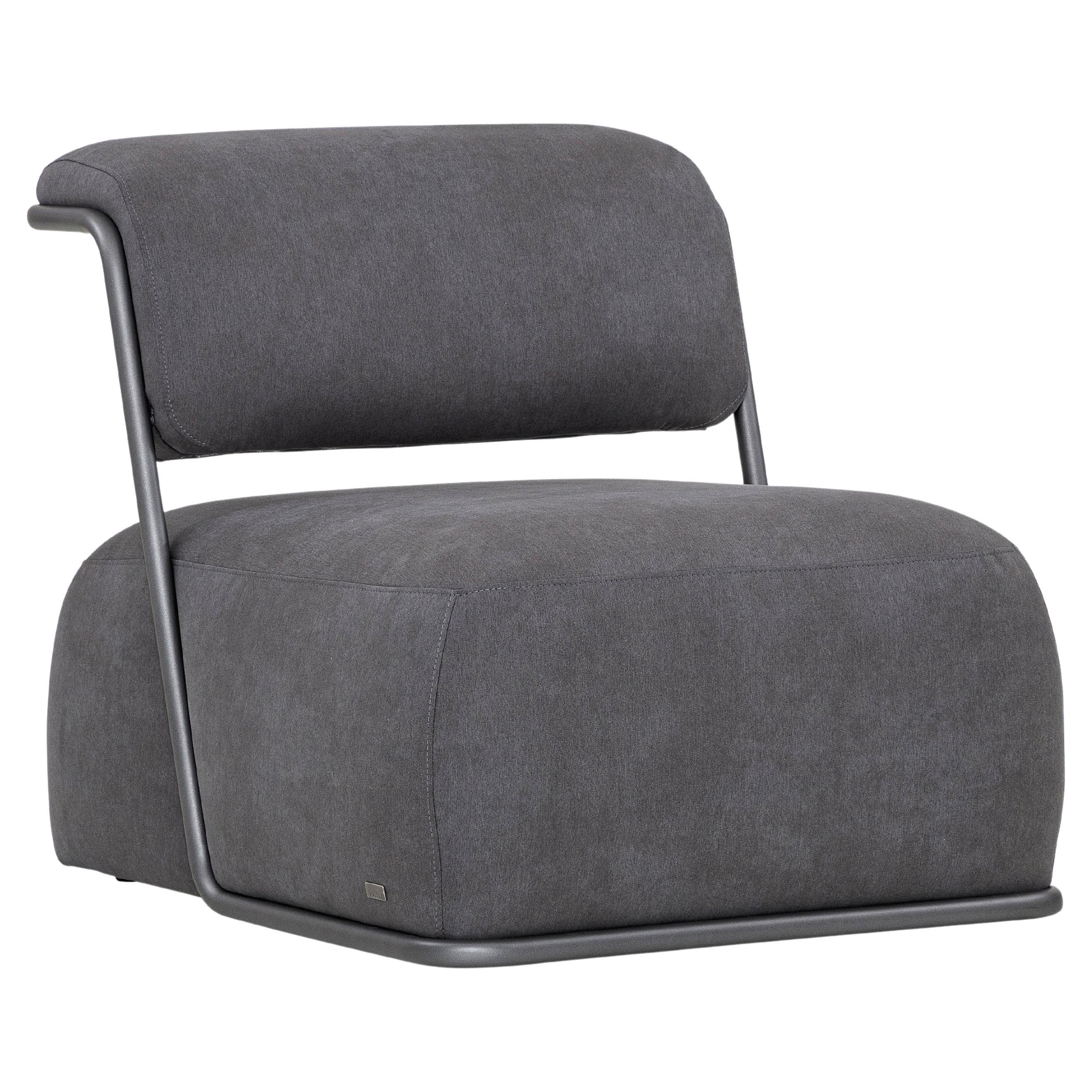 The Mono occasional chair upholstered in this elegant gray fabric and a gray metal frame, has been created by the architectors and designers from the Uultis team. With a lot of thought they put together this amazing monochromatic chair, it is very