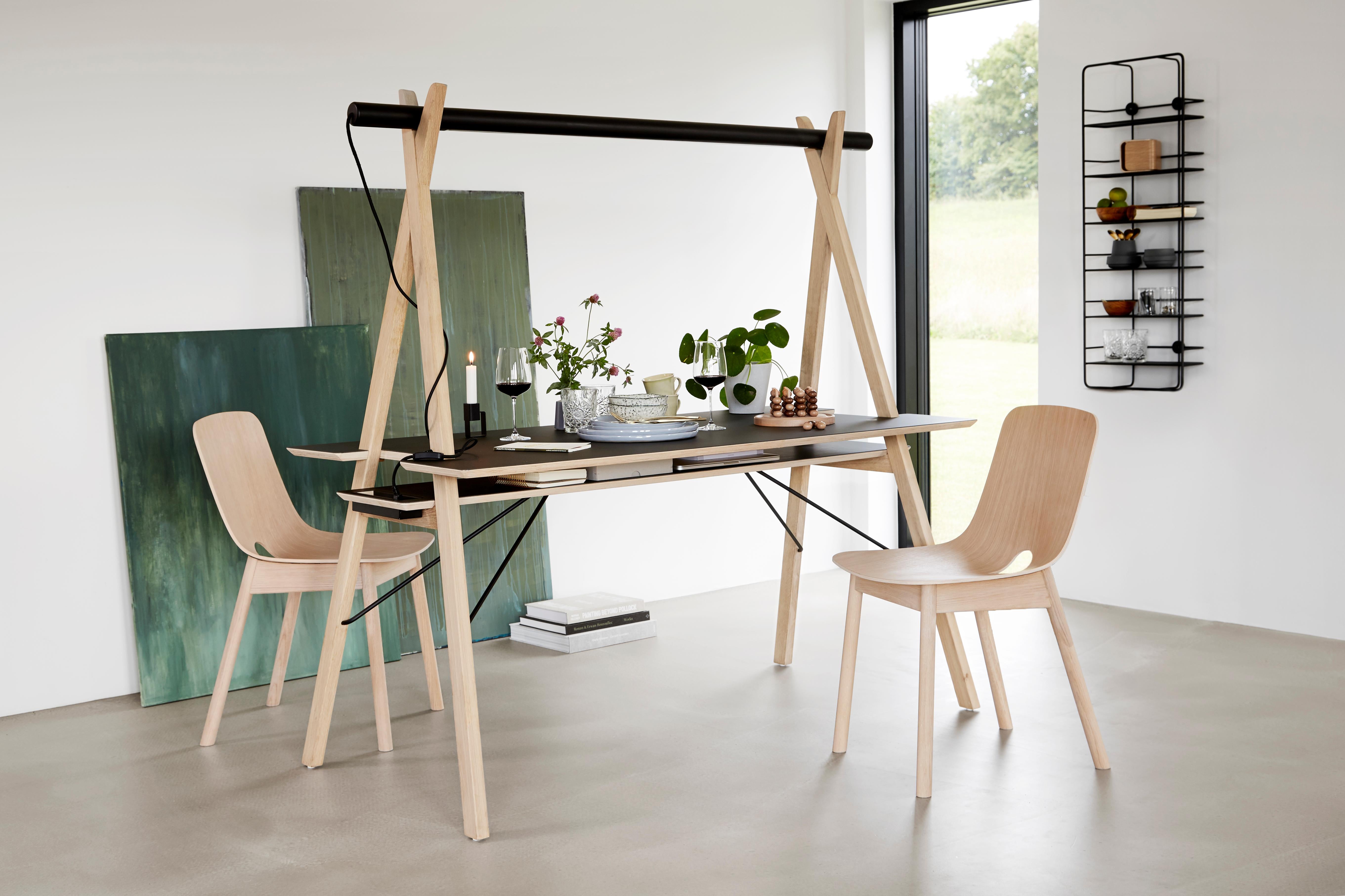 Contemporary Mono White Dining Chair by Kasper Nyman For Sale