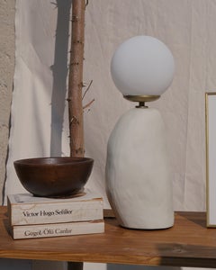 Mono White Table Lamp by Tuğçe Geyik