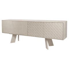 Zeitgenössisches Pop Art Sideboard mit Motiv in Rosa lackiert