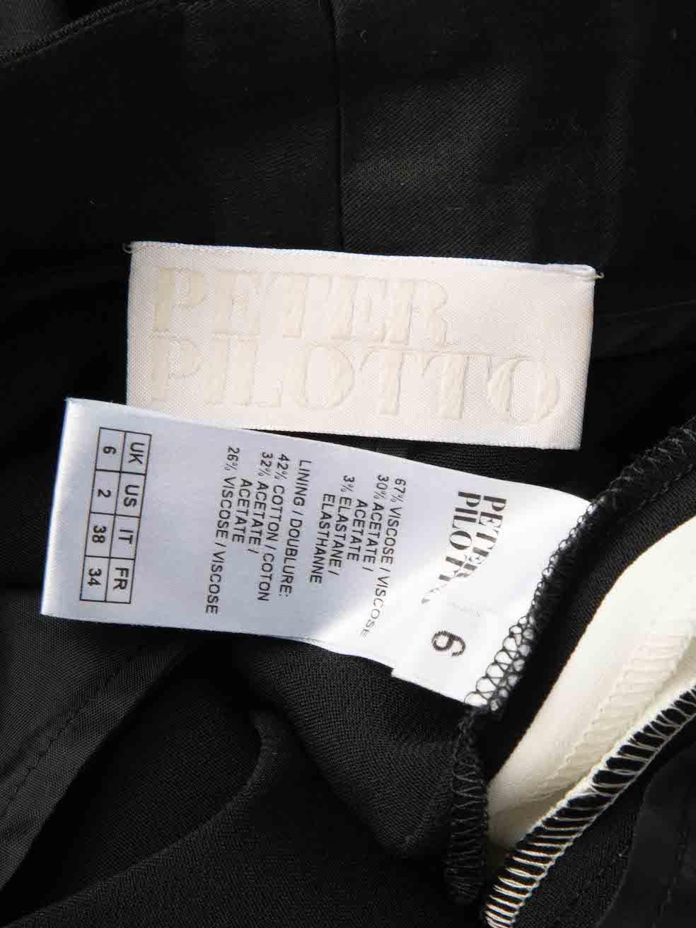 Pantalon à imprimé abstrait Monochrome Taille XS Pour femmes en vente