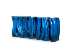 Monochrome Blue Sideboard - Hand-Crafted Fiberglass & Polystyrene - Boca do Lobo