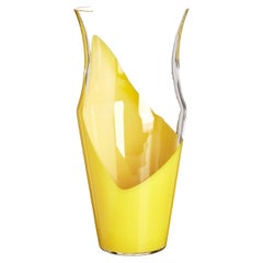 Gelbe Monocromo-Vase