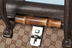 Monogram Canevas Bamboo Bullet bag Gucci Circa 2000