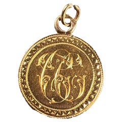 Monogram CC 18K Yellow Gold Charm Pendant
