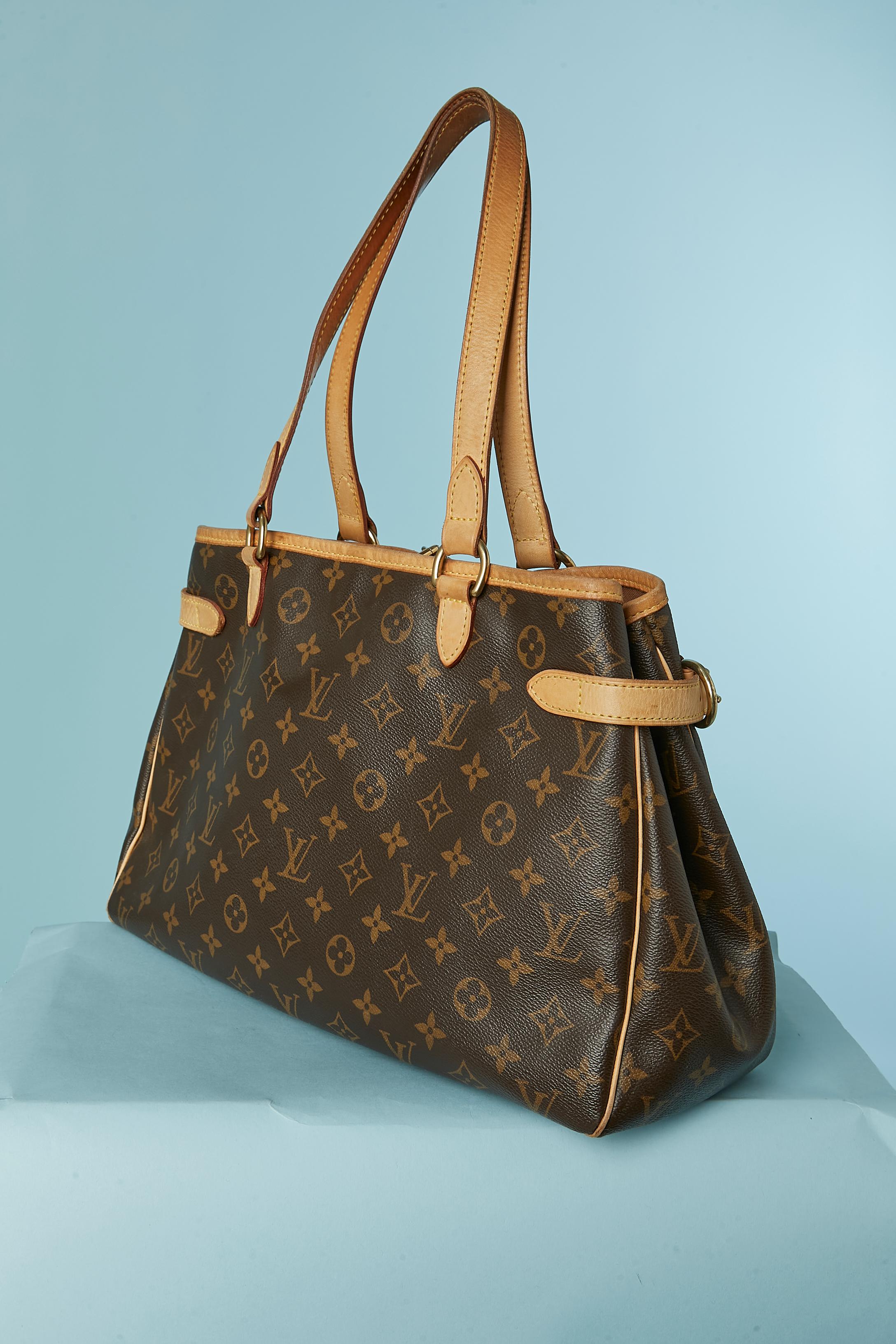 Black Monogram leather shoulder bag Louis Vuitton Numbered