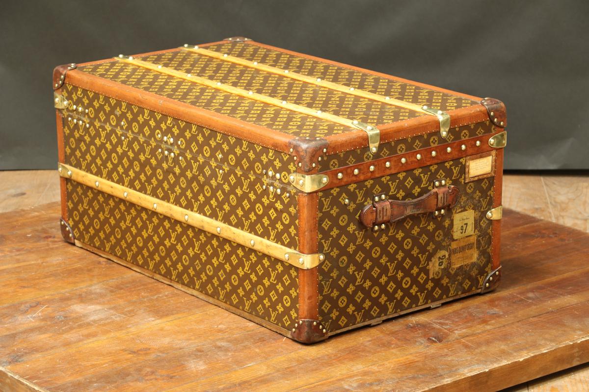 Brass Monogram Louis Vuitton Trunk