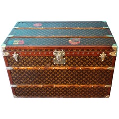 Courrier Lozine Carre Droite Trunk Monogram Canvas - Trunks and