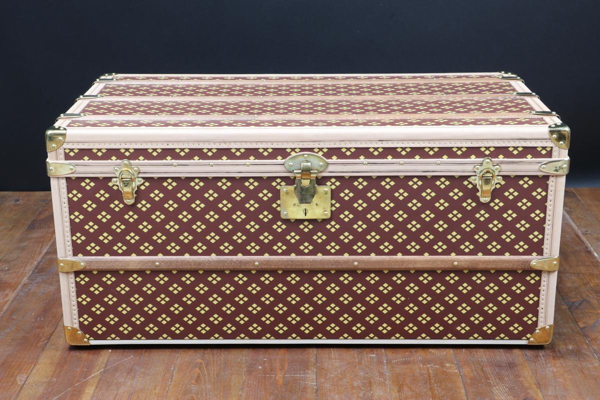 French Monogram Steamer Trunk by 