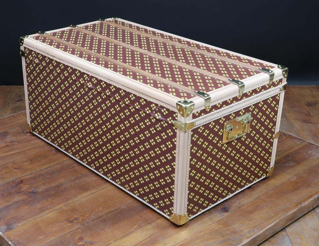 Late 20th Century Monogram Steamer Trunk by 