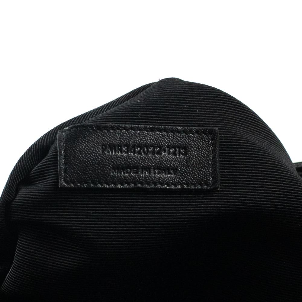 Monogramme Tote aus schwarzem Leder 3