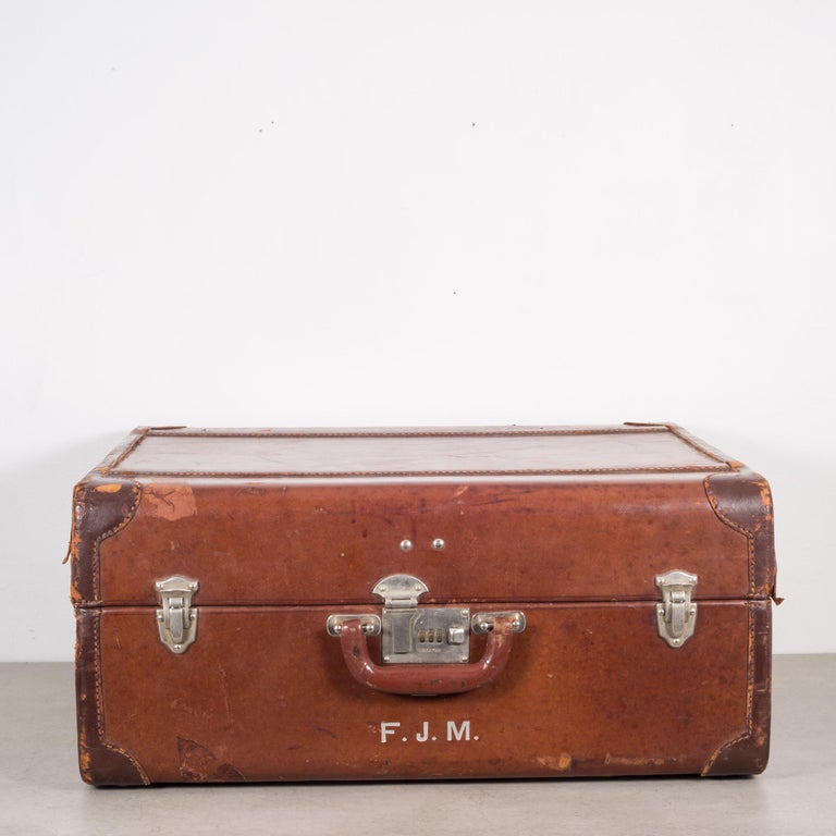 Mongrammed Leather Luggage c.1940