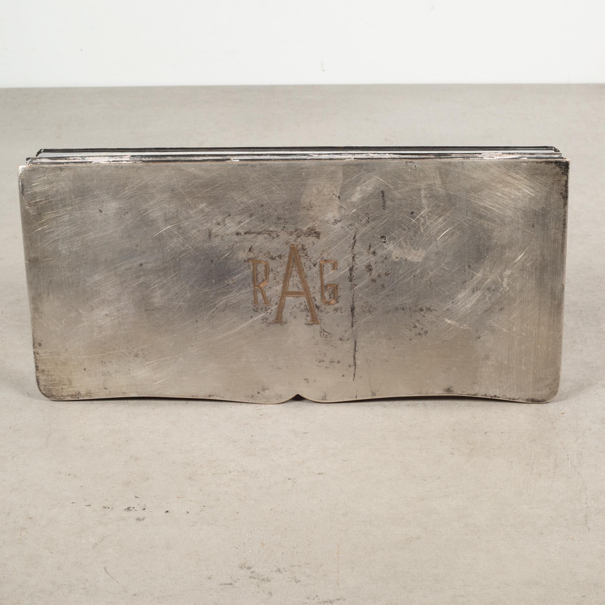 Mid-Century Modern Monogrammed Silver Box 