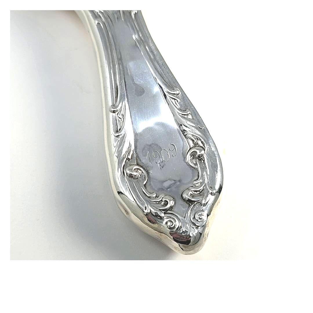 Specchio a mano in argento Sterling con monogramma In condizioni buone in vendita a Dallas, TX