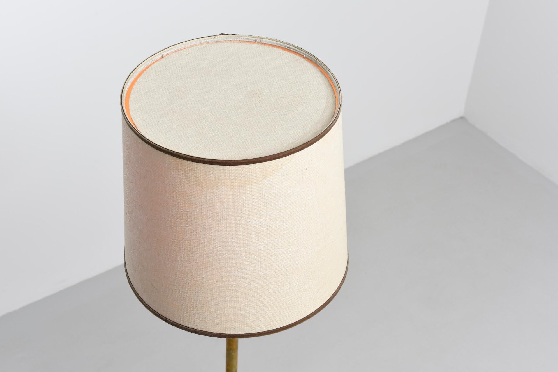 Brass 'Monolit' Floor Lamp by Jo Hammerborg for Fog & Mørup For Sale