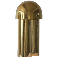 Monolith Buffed Brass Sculpted Table Lamp by Paul Matter