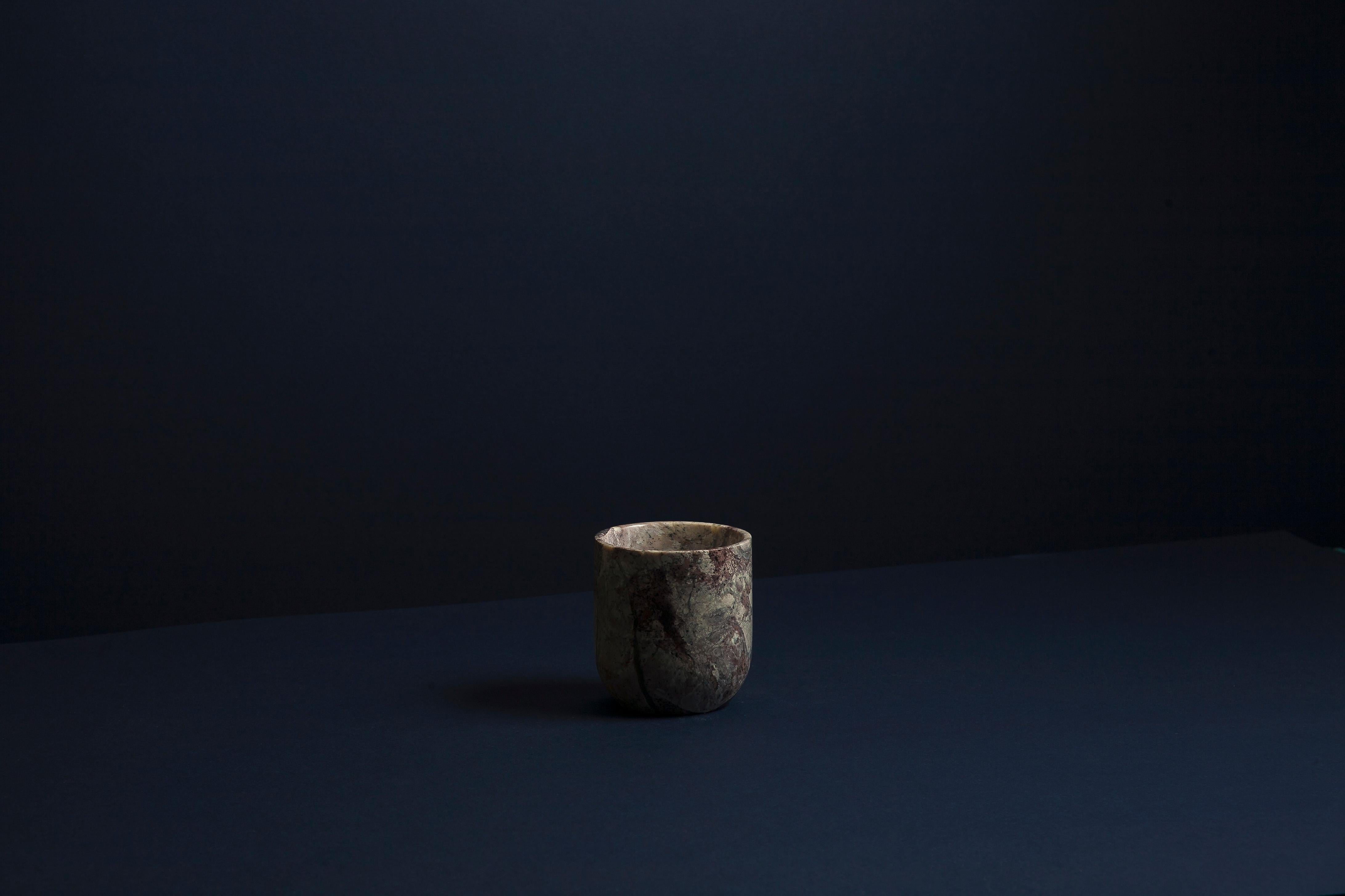 Monolith by Bravo Studio
Monolith XX2
Materials: Cobarbalita stone
Dimensions: Ø 16 × 20.5 cm

 
Monolithic objects in Cobarbalita stone
This new series of objects developed by the Chilean design studio bravo! Continues with the logic of