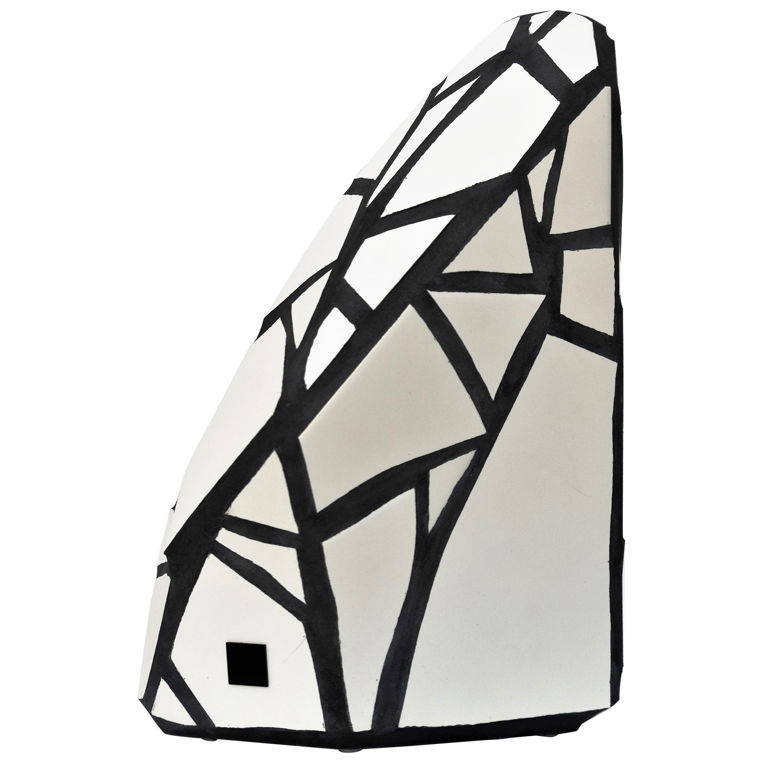 Sculpture en mosaïque blanche Monolithe 1 de Franck Scala, France, 2022 en vente